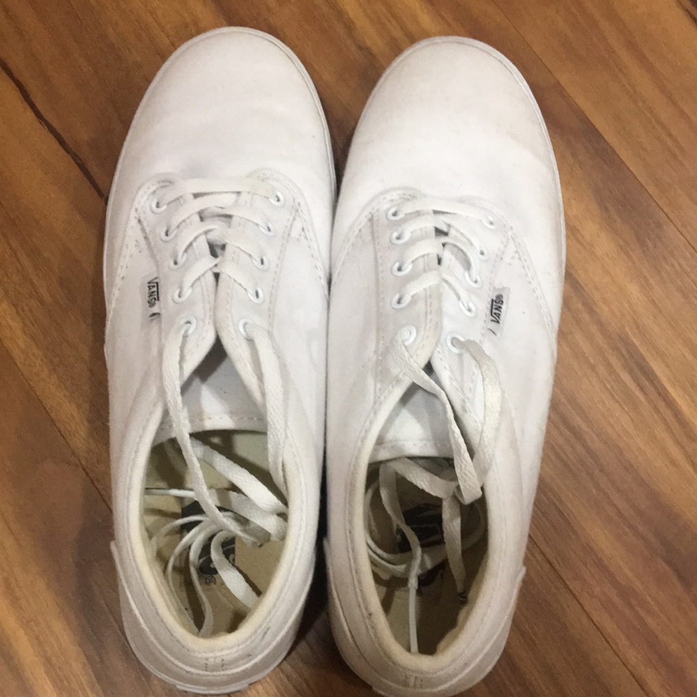 Vans white shoes